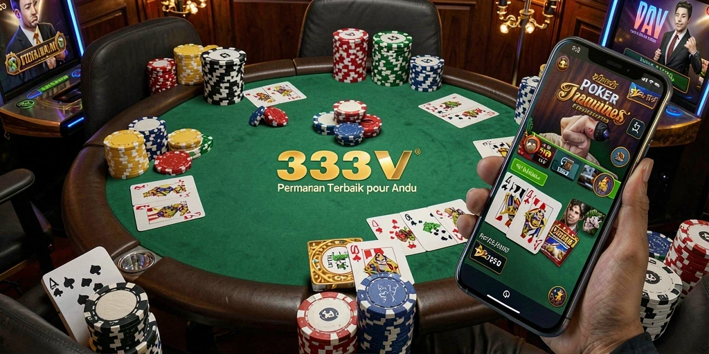 Tampilan gameplay Poker yang menarik di 333V.
