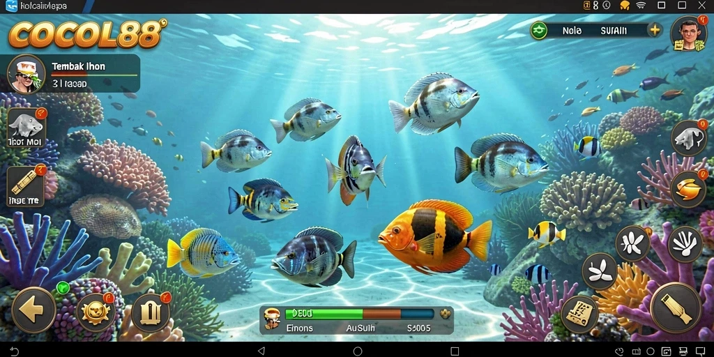 Gameplay Tembak Ikan yang seru dan penuh tantangan di COCOL88.
