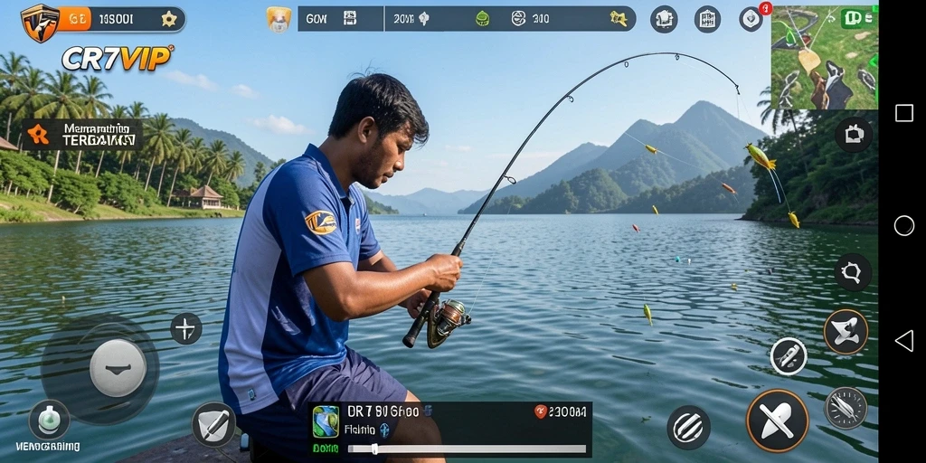 Gameplay CR7VIP membawa Anda ke petualangan memancing yang seru.