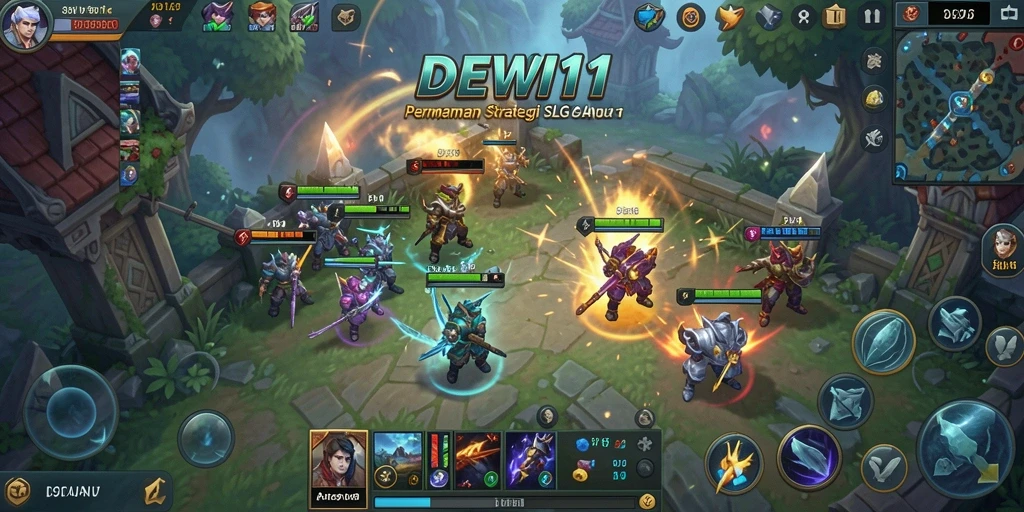 Tampilan gameplay memukau dari DEWI11 yang menonjolkan strategi SLG.