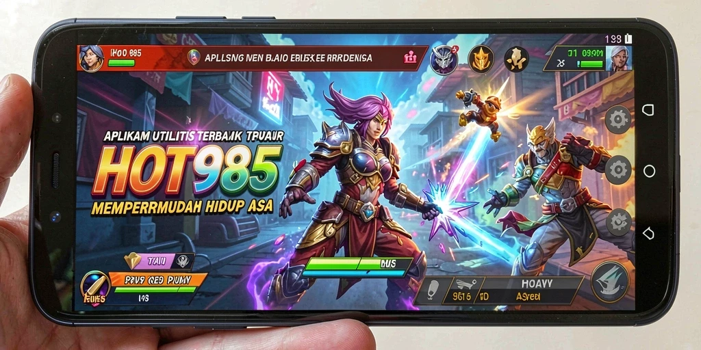 Tampilan utama HOT985 yang menunjukkan antarmuka aplikasi Utility yang intuitif.