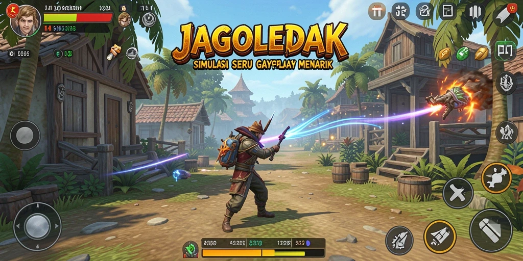 Screenshot utama JAGOLEDAK menampilkan gameplay Simulation yang menarik.