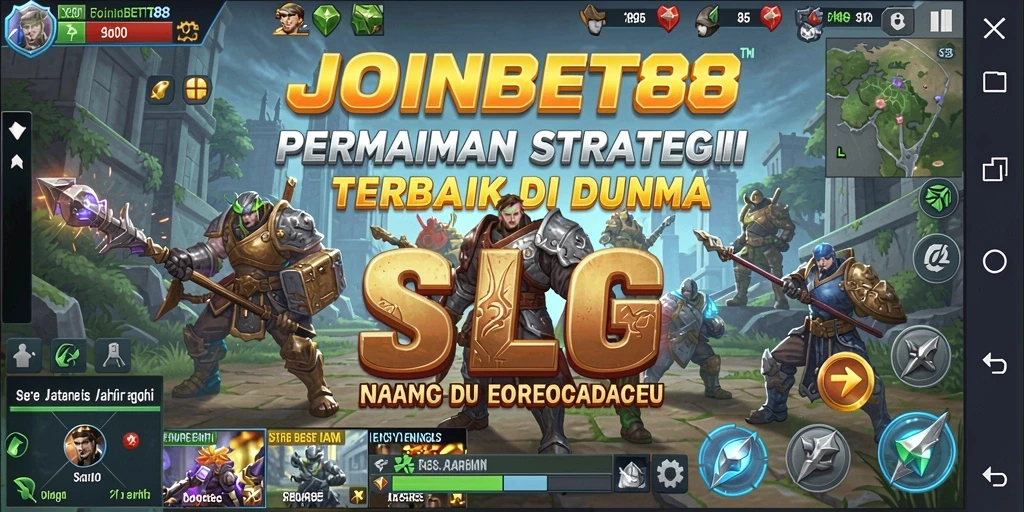Tampilan aksi seru dalam gameplay JOINBET88 di dunia SLG.