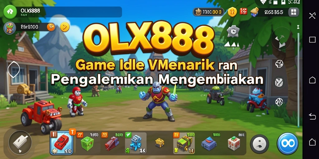 Tampilan gameplay OLX888 yang menarik dan penuh warna.