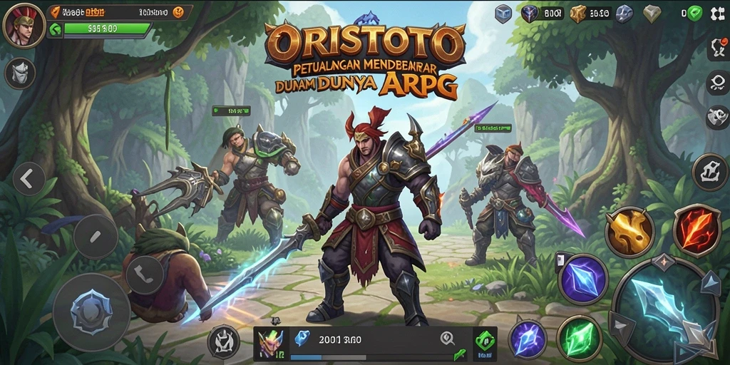 Tampilan gameplay seru dari ORISTOTO yang penuh aksi ARPG.