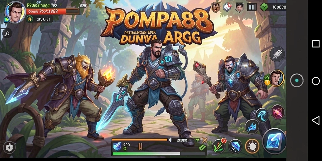 Screenshot gameplay POMPA88 yang menunjukkan pertarungan seru dalam dunia ARPG.