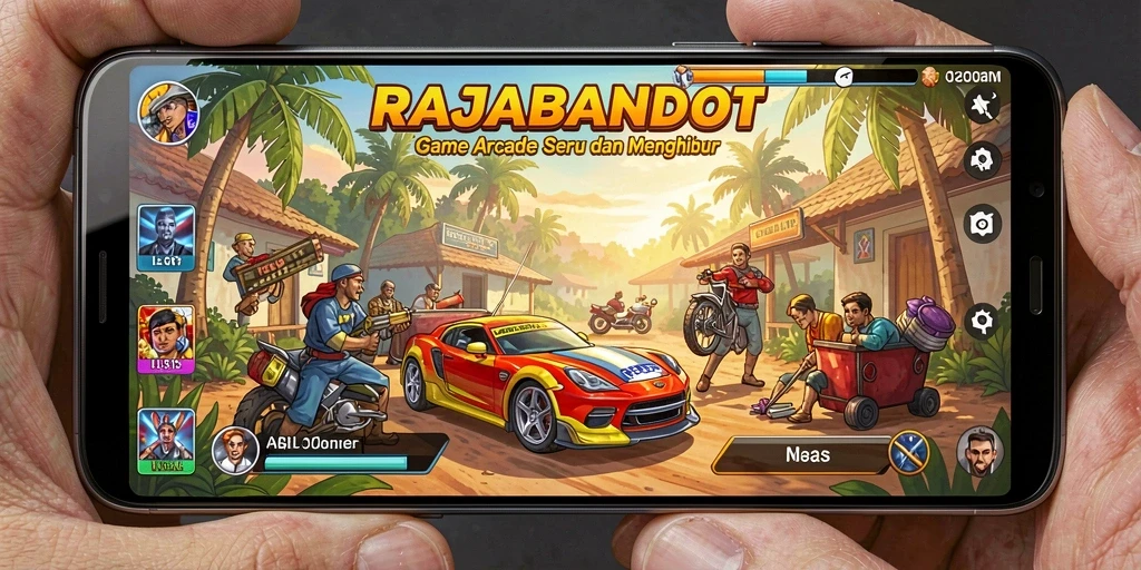 Tampilan gameplay RAJABANDOT dengan grafis menarik dan tantangan seru.