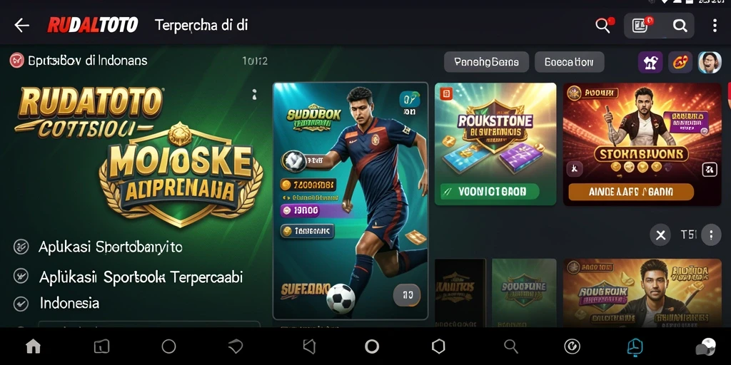 Tampilan gameplay RUDALTOTO menampilkan taruhan olahraga yang menarik.