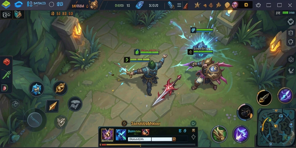 Tampilan menarik dari gameplay pertarungan tim dalam <strong>SATRIA123</strong>.